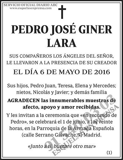 Pedro José Giner Lara